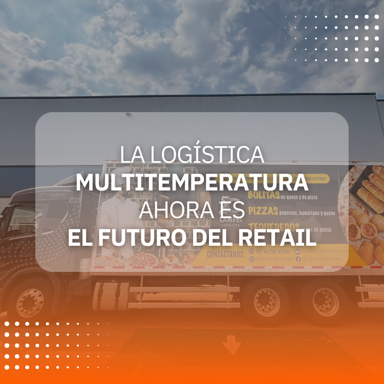 ¿Por Qué la Logística Multitemperatura Es el Futuro del Retail y la Alimentación? imagen de camión gradiente naranja